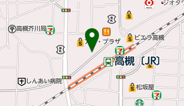 高槻駅北地下自転車駐車場の地図画像