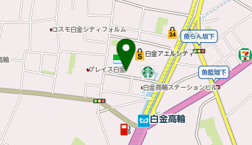 白金タワーバイク駐輪場の地図画像