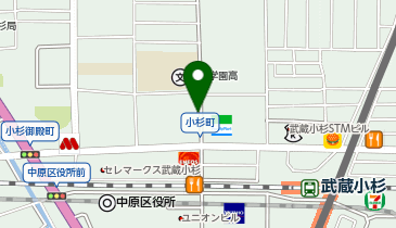 パークシティ武蔵小杉ザ ガーデンEASTバイクの地図画像