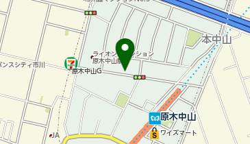 本中山6丁目時間貸バイク駐車場の地図画像