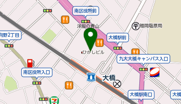 リパーク大橋駅前バイク駐車場の地図画像