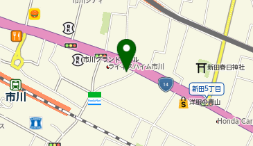 リパーク市川駅北口第3時間貸バイク駐車場の地図画像