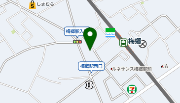 梅郷駅前時間貸バイク駐車場の地図画像