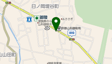 スギ薬局御陵店バイク駐輪場の地図画像