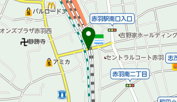 赤羽駅南口第一自転車駐車場の地図画像