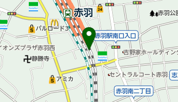 赤羽駅南口第二自転車駐車場の地図画像