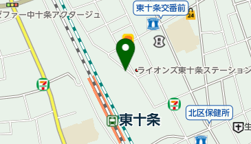 東十条駅北口第二自転車駐車場の地図画像