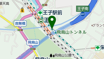 王子駅南口自転車駐車場の地図画像