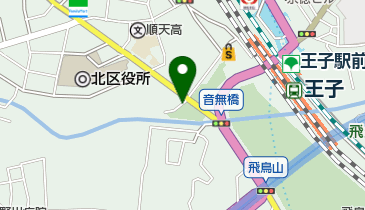 音無親水公園自転車駐車場の地図画像