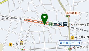 三河島一時利用自転車置場の地図画像