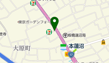 本蓮沼駅第2自転車駐車場の地図画像