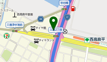 高島陸橋交差点A自転車駐車場の地図画像