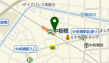 中板橋駅北口自転車駐車場の地図画像