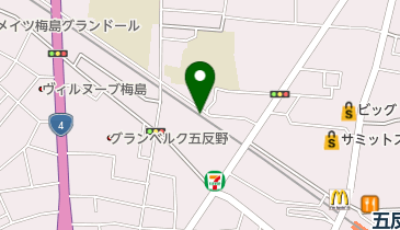 五反野北自転車駐車場の地図画像