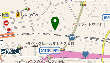 金町駅北口(東金町側)自転車駐車場の地図画像