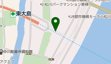 東大島駅駐輪場の地図画像