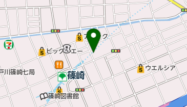 篠崎駅東駐輪場の地図画像