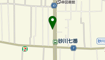 砂川七番駅第一自転車駐車場の地図画像