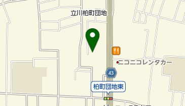 玉川上水駅第五自転車駐車場の地図画像