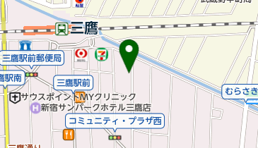 三鷹駅南口東駐輪場の地図画像