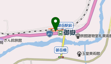 御岳駅前自転車駐車場の地図画像