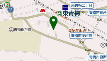 東青梅駅南口自転車駐車場の地図画像