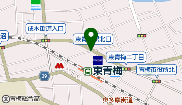 東青梅駅北口第2自転車駐車場の地図画像