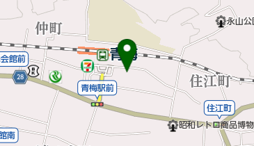 青梅駅前自転車駐車場の地図画像