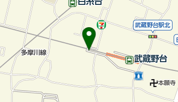 武蔵野台駅西自転車駐車場の地図画像