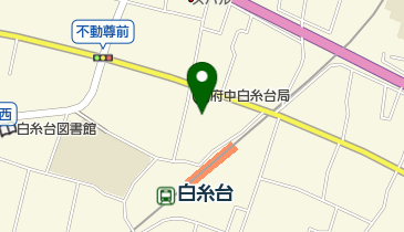 白糸台駅北自転車駐車場の地図画像