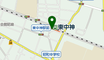 東中神駅東側自転車等駐車場の地図画像