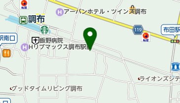 調布駅東自転車等駐車場の地図画像