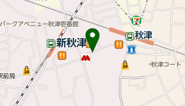 新秋津駅第4駐輪場の地図画像