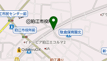 小田急マルシェ狛江駐輪場の地図画像