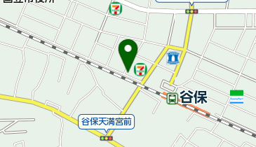 谷保駅北第1駐車場の地図画像