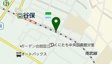 谷保駅北第5駐車場の地図画像