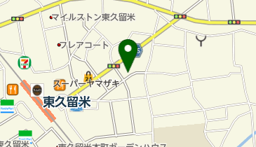 東久留米市自転車等駐車場(東口中央公園付近)の地図画像