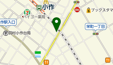 小作駅西口第2自転車駐車場の地図画像