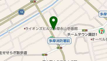 永山駅北臨時駐輪場の地図画像