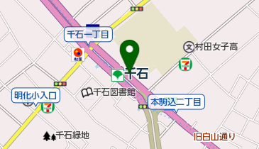 千石東自転車駐車場の地図画像