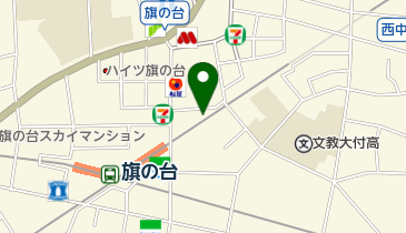 旗の台駅第2自転車等駐車場の地図画像