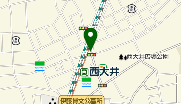 西大井駅自転車駐車場の地図画像