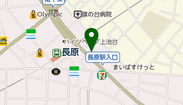 長原駅北側自転車駐車場の地図画像