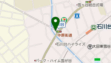 石川台駅柳橋自転車駐車場の地図画像