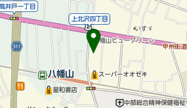 八幡山北自転車等駐車場の地図画像