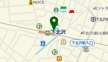 下北沢北自転車等駐車場の地図画像