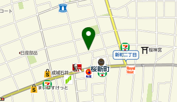 桜新町自転車等駐車場の地図画像