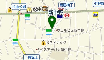 鍋横自転車駐車場の地図画像