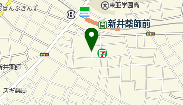 新井薬師南自転車駐車場の地図画像