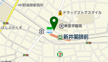 新井薬師北自転車駐車場の地図画像